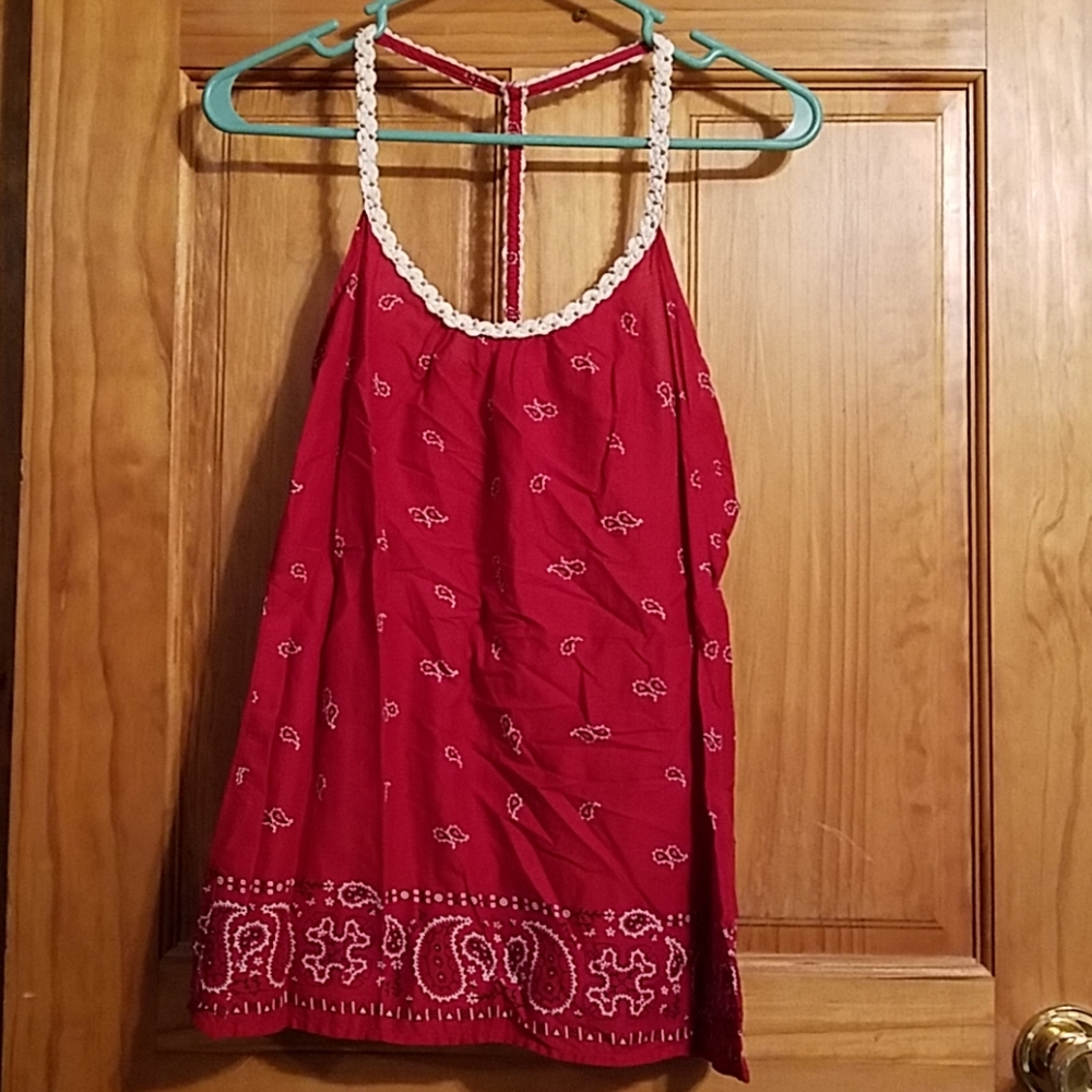 Paisley print tank
